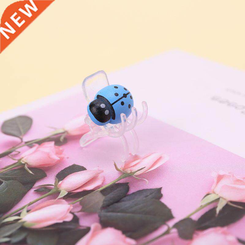 53CA 10 Pack Cute Ladybug Orchid Clips Garden Flower Cymbidi图片