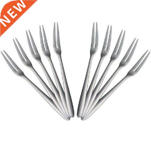 Fruit Fork Luxury Stainless Steel Silver Cake Dessert Forks
