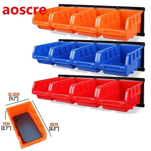 Tool Box Wall Mounted Storage Box Garage Rack Screw Parts Or