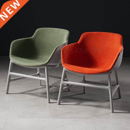 Nordic single sofa chair home living room chair fabric back