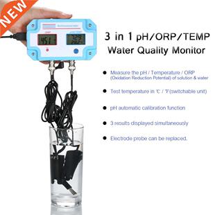 in 1 pH Meter Digital ORP/TEMP Meter Water Quality Tester