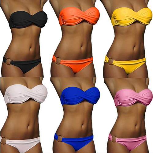 bikini 2021 woman off shoulder bathing suit 2 pieces push up