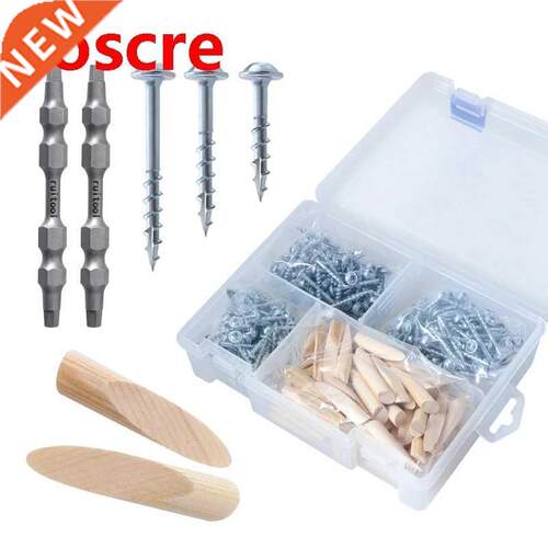 402Pcs Woodworking Self-Tapping Screws Accessories With 9.5m