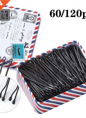 120Pcs Black Small Clip Hair Clip Hairpin Korean Simple Blac