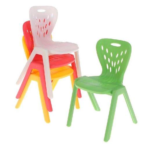 1:12 Dollhouse Miniature Plastic Stool Chair Peacock Chair