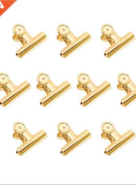 30 Pack 1 Inch Small Bulldog Hinge Clips, Metal Binder Paper