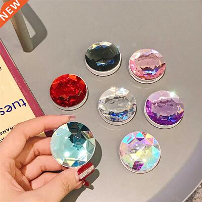 1pcs colorful D gem popular round mobile phone folding sret