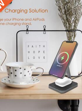 2-In-1 Wireless Charger, 15W Fast Charging Charger Stand For