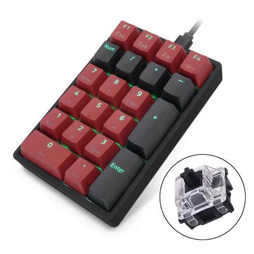 Type C Numeric Keypad Full Size 21 Key Portable independent