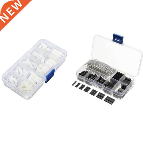 120Pcs M Nylon Hex Spacers Screw Nut & 10Pcs 2.54mm Male