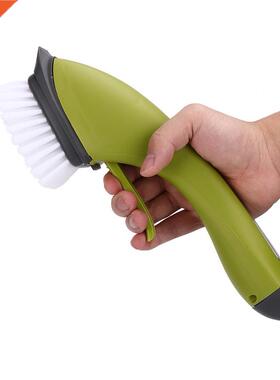 Cleaning Brush Dish Bowl Washing Scrubber Automatic Liquid