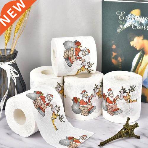 2022 Home Tool Santa Claus Bath Toilet Roll Paper Christmas