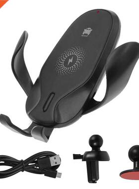 15W Qi Car Wireless Charger Phone Holder for 4-6.5 inch Smar
