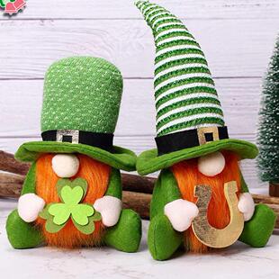 St Patrick's Day Gnome Faceless Doll Decora Lovely