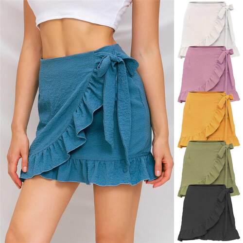 Woman skirts harajuku 2021 clothing boutique pure color wit