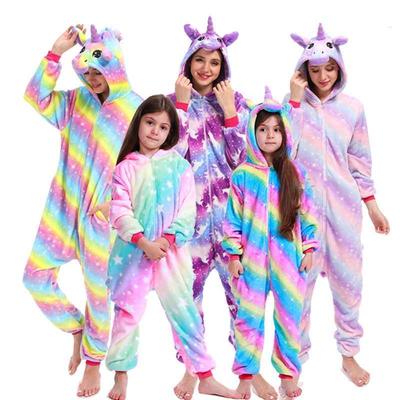 Children Unicorn Onesie Kids Baby Animal Pajamas Overalls Ju