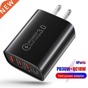 48W USB Charger QC 3.0 Type C PD Fast Charge For iPhone 12 1
