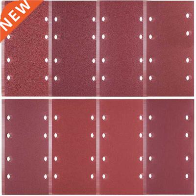 40 Pcs Sanding Sheets Hook and Loop Sander Pads Assorted 40/