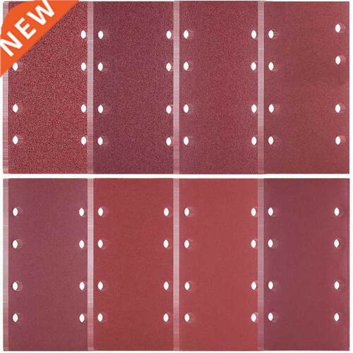40 Pcs Sanding Sheets Hook and Loop Sander Pads Assorted 40/