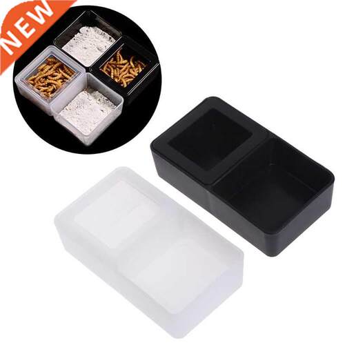 Reptile Feeder Double Box Food Water Feeding Spider Basin