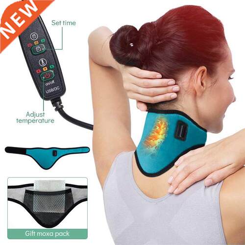 Electric Heating Neck Brace Cervical Vertebra Fatigue Therap