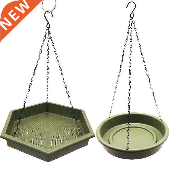 Hanging Bird Feeder Bath Tray Plastic Bird Water Drinker