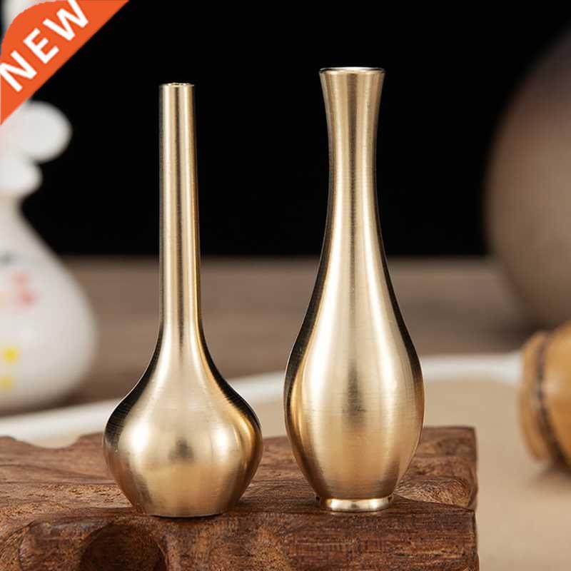 mini pure copper vase gold home decor living room decoration
