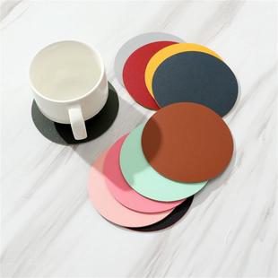 Table Mat Tableware Coaster PVC Premium Leather Double-Deck