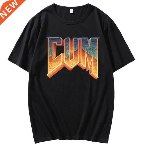Doom Cum Shirt Vintage Graphic Tee Shirt For Men Pure cotton