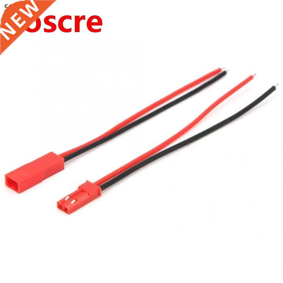 50 Pairs Connector Wire 2 Pins Tinned Copper Core Male and F