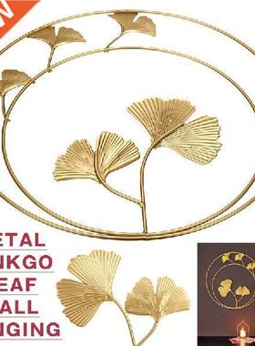 1 Pc Metal Ginkgo Leaf Wrought Iron Ornament Home Living
