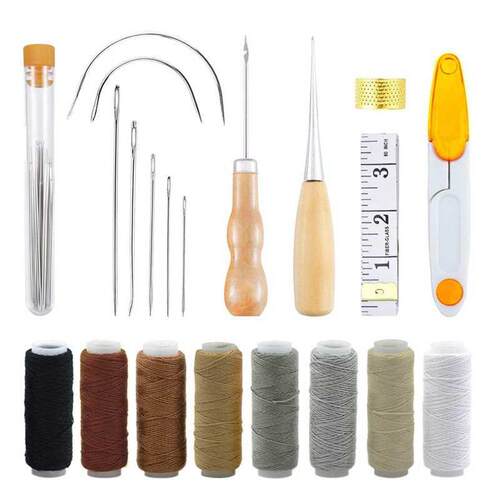 Upholstery Repair Kit 29-Pack, Leather Craft Tool Kit Leathe