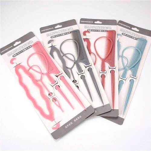 4pcs/set Magic Hair Braiding Twist Curler Styling Set Hairpi