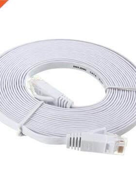 50 Ft(15 Meters) Cat 6 RJ45 Flat Computer Network Cable Dura