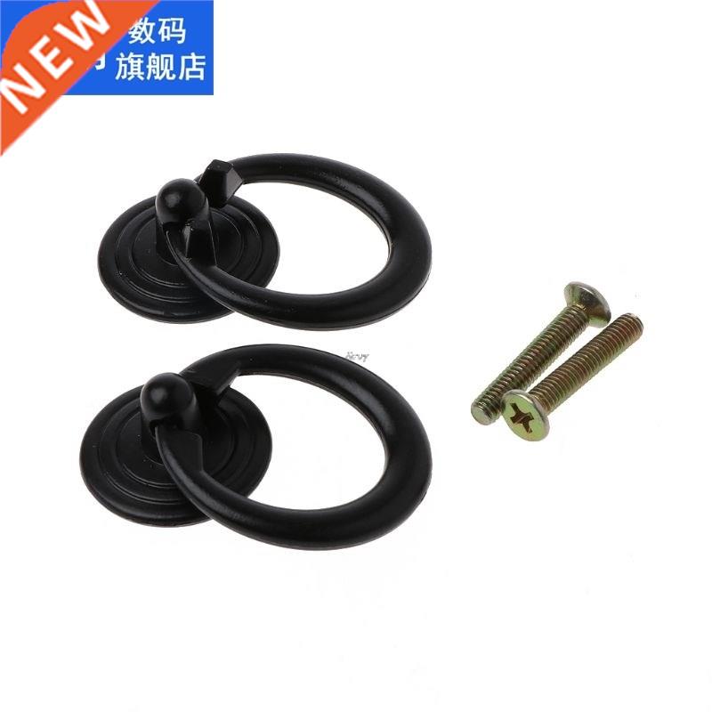 2Pcs Vintage Furniture Handle Black Kitchen Cabinets Pull Ha