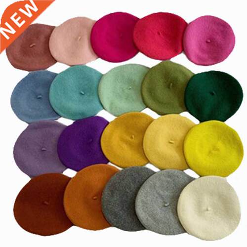French Beret Artst Warm Wool Sprng Wnter Beane Hat Women
