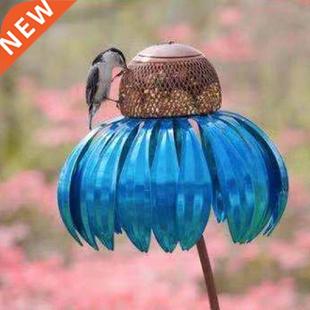 Bird Feeder Stakes Outdoor With Stand Home Patio Coneflower