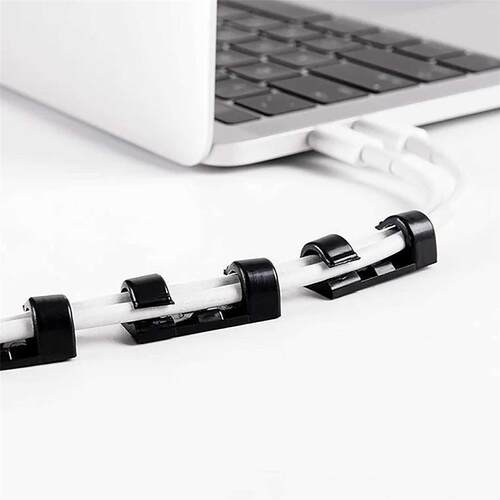 25#25pc Wire Hole Covers Finisher Wire Clamp Self-adhesive W