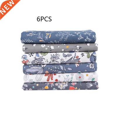 2 Pieces Cotton Floral Fabric Cloth Breathable Patchwork