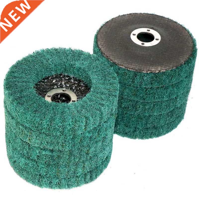 10Pcs Nylon Fiber Buffing Wheel Scouring Pad Flap Polishing