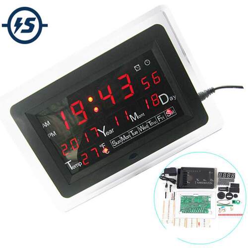 Red Green Blue ECL-1227 0.5 inch DIY Electronic Clock DIY K