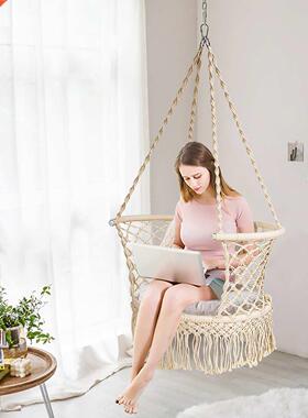 Nordic Cotton Rope Hammock Chair Handmade Knitted Indoor Out