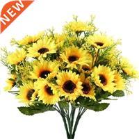 4PCS Artificial Sunflowers Bundles Fake Flowers Bouquets