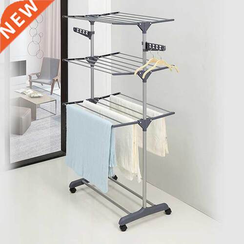 GIANTEX Clothes Hanger Coat Rack Floor Hanger Storage Wardro