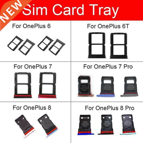 Sim Card Tray Holder For Oneplus 6 6T 7 8 Pro Sim Slot Socke