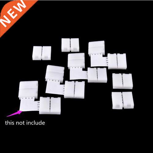 10PCS Waterproof 10mm 4 Pn L S LED Connector For