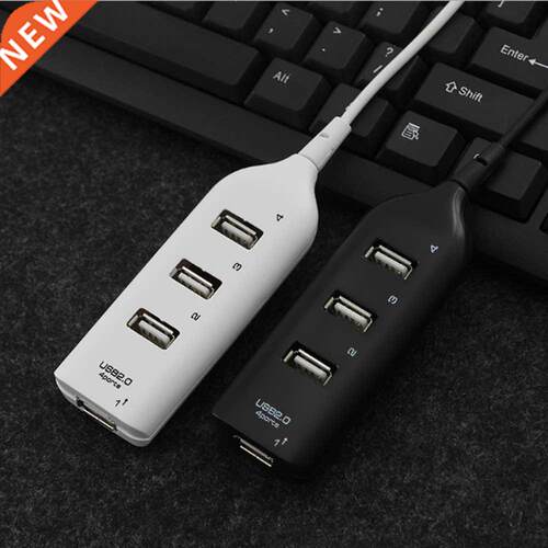 10 pcs a lot USB 2.0 Hi-Speed 4 Port USB Hub Splitter Hub Ad
