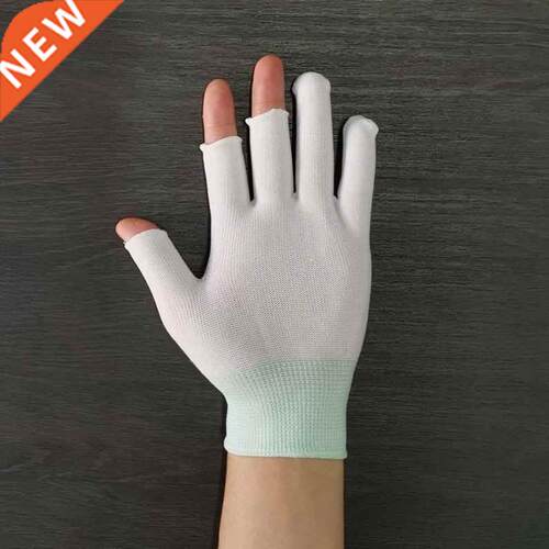Nylon broken three finger gloves finger hollow S wear-resi