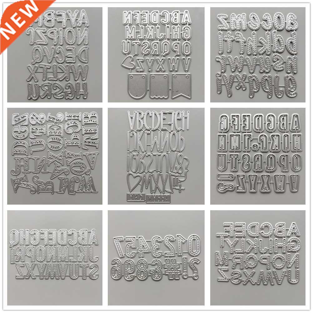 (29 Styles) 26 English Alphabet Letters Metal Cutting Dies D