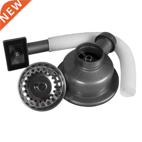 Stainless Steel Basket Strainer Sink Drain Plug with Overflo